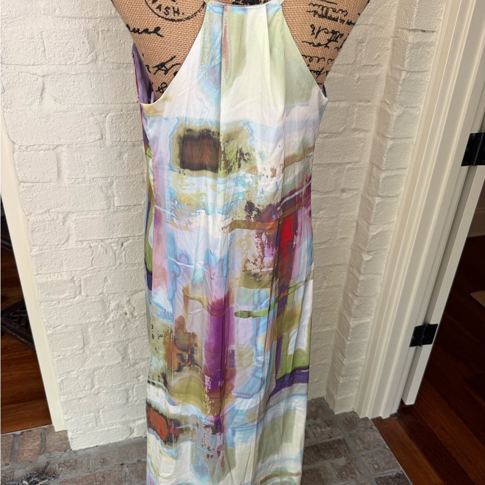 Abstract Multicolor Maxi Dress by Nicole Miller - Picture 2 of 5